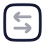 Squarearrowleftright icon with twotone rounded style