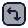 Square Arrow Move Left Down icon preview