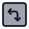 Square Arrow Move Left Down icon preview