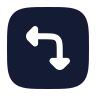 Square Arrow Move Left Down icon preview