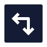 Square Arrow Move Left Down icon preview