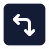 Square Arrow Move Left Down icon preview
