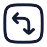 Square Arrow Move Left Down icon preview