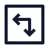 Square Arrow Move Left Down icon preview