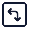 Square Arrow Move Left Down icon preview