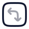 Square Arrow Move Left Down icon preview