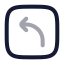 Squarearrowmoveleftup icon with twotone rounded style