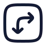 Square Arrow Move Right Down icon preview