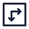 Square Arrow Move Right Down icon preview