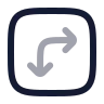 Square Arrow Move Right Down icon preview