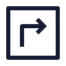 Square Arrow Move Right Up icon preview