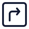 Square Arrow Move Right Up icon preview