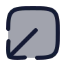 Square Arrow Out Down Left icon preview