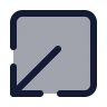 Square Arrow Out Down Left icon preview