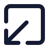 Square Arrow Out Down Left icon preview