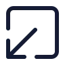 Square Arrow Out Down Left icon preview