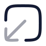Square Arrow Out Down Left icon preview