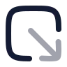 Square Arrow Out Down Right icon preview