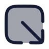 Square Arrow Out Down Right icon preview