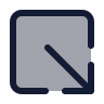 Square Arrow Out Down Right icon preview