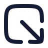 Square Arrow Out Down Right icon preview