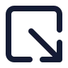 Square Arrow Out Down Right icon preview