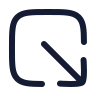 Square Arrow Out Down Right icon preview