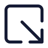 Square Arrow Out Down Right icon preview