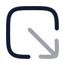 Square Arrow Out Down Right icon preview