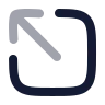 Square Arrow Out Up Left icon preview