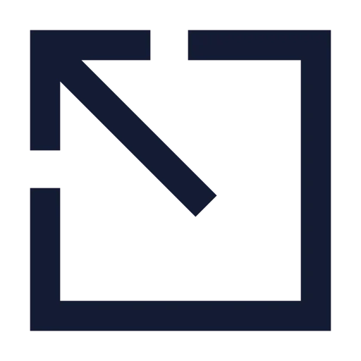 Square Arrow Out Up Left Icon in Solid Sharp style