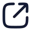 Squarearrowoutupright icon with solid rounded style