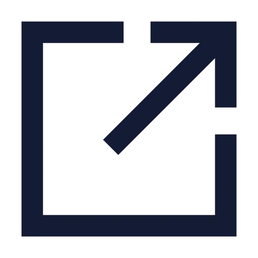 Square Arrow Out Up Right Icon in Solid Sharp style