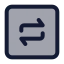 Squarearrowreload icon with duotone standard style