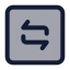 Squarearrowreload icon with duotone standard style