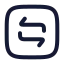 Squarearrowreload icon with stroke rounded style