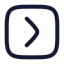 Squarearrowright icon with stroke rounded style
