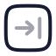 Squarearrowright icon with twotone rounded style