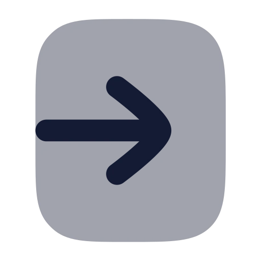 Square Arrow Right Enter Icon in Bulk Rounded style