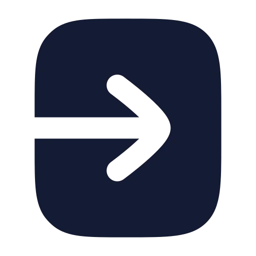 Square Arrow Right Enter Icon in Solid Rounded style