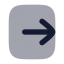 Squarearrowrightexit icon with bulk rounded style