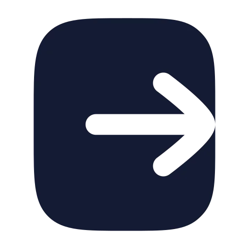 Square Arrow Right Exit Icon in Solid Rounded style