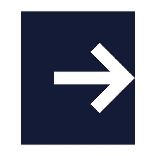 Square Arrow Right Exit Icon in Solid Sharp style