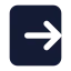 Squarearrowrightexit icon with solid standard style