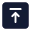 Squarearrowup icon with solid standard style