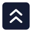Squarearrowupdouble icon with solid standard style