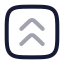 Squarearrowupdouble icon with twotone rounded style