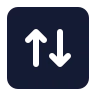 Square Arrow Up Down icon preview