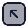 Square Arrow Up Left icon preview