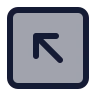 Square Arrow Up Left icon preview